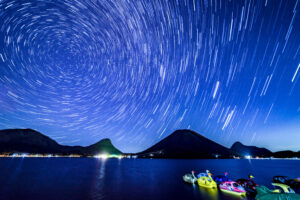 高崎市榛名湖畔の星景写真